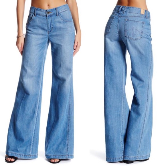Level 99 Denim - Level 99 Tyler twisted wide leg denim jeans 28